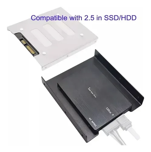 ADAPTADOR UNYKA DISCOS Disco Duro HDD/Disco Sólido SSD - BAHÍA 2.5'' A 3,5''