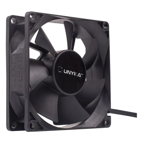 Ventilador 9CM Unyka 2.000rpm Negro