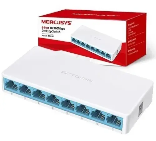 SWITCH MERCUSYS MS108 8 Puertos 10/100 TAMAÃ‘O REDUCIDO - foto 4