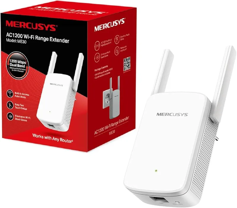 Repetidor Mercusys Me30 Wifi.ac/1200mbps 1rj45 2ANTENAS - foto 3