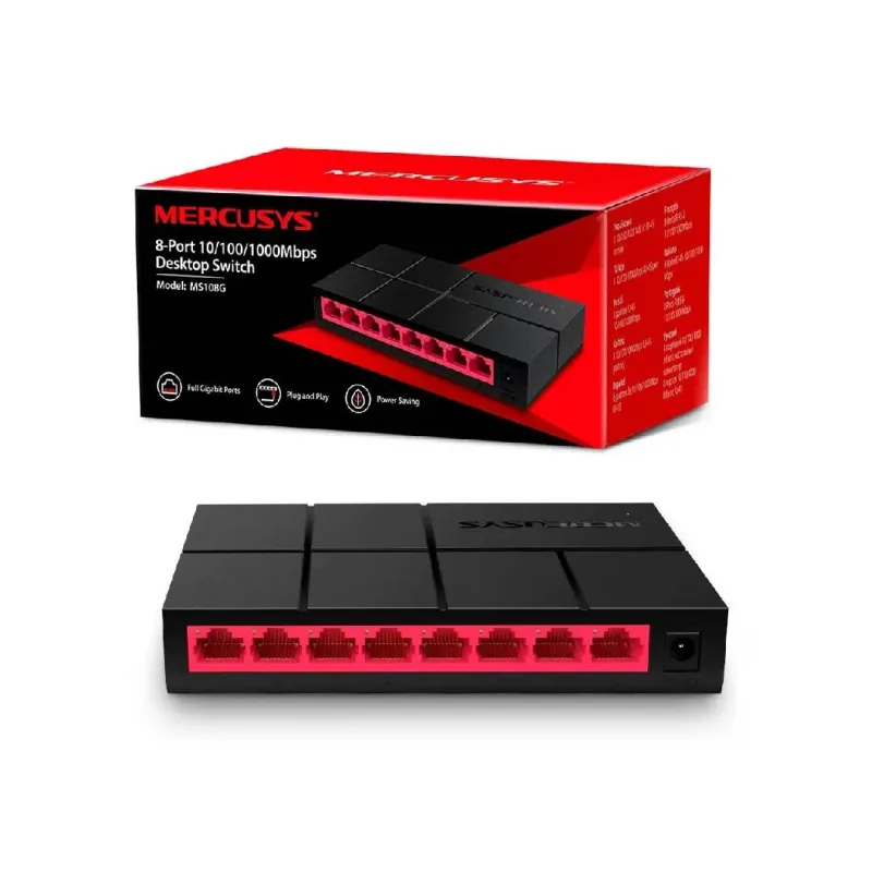 SWITCH MERCUSYS MS108G 8 Puertos 10/100/1000