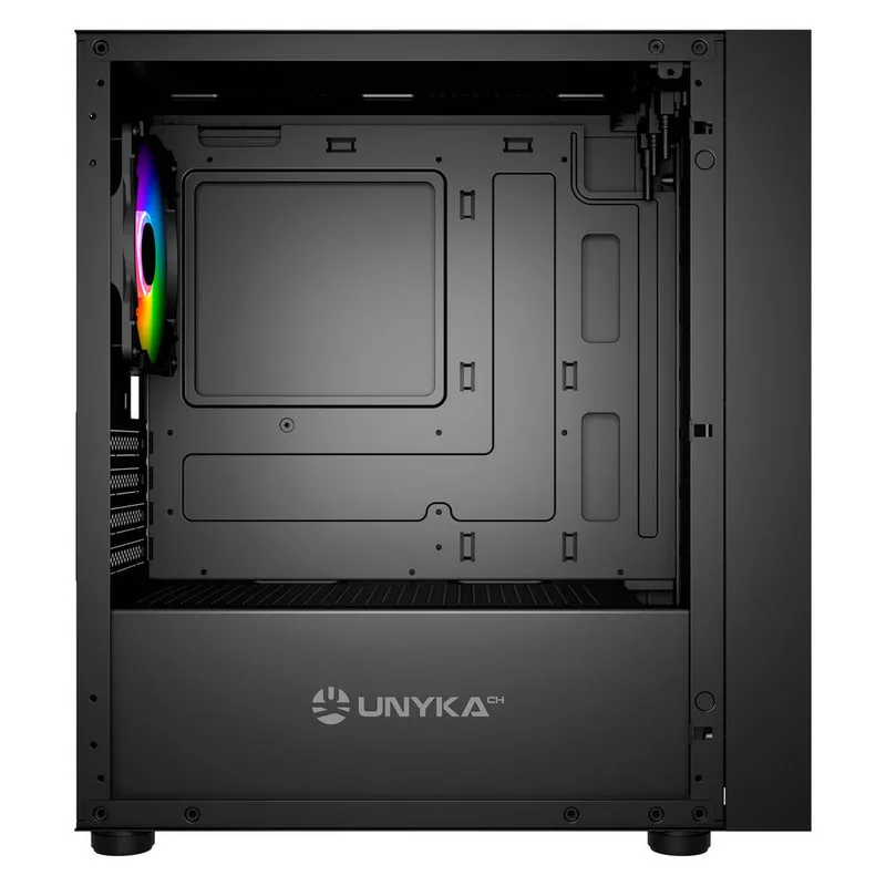 Caja Semitorre/micro-atx Unyka Numen S/fuente Usb3.0 Typec Negra - foto 4