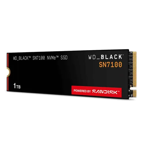 Disco Sólido SSD Western Digital M.2 1TB PCIE4.0 NS7100 NVME BLACK
