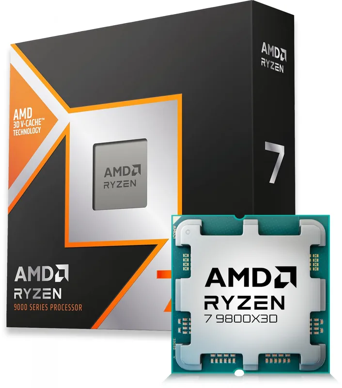 Micro AMD AM5 Ryzen 7 9800x3d 5,20ghz 105MB BOX S/ventilador