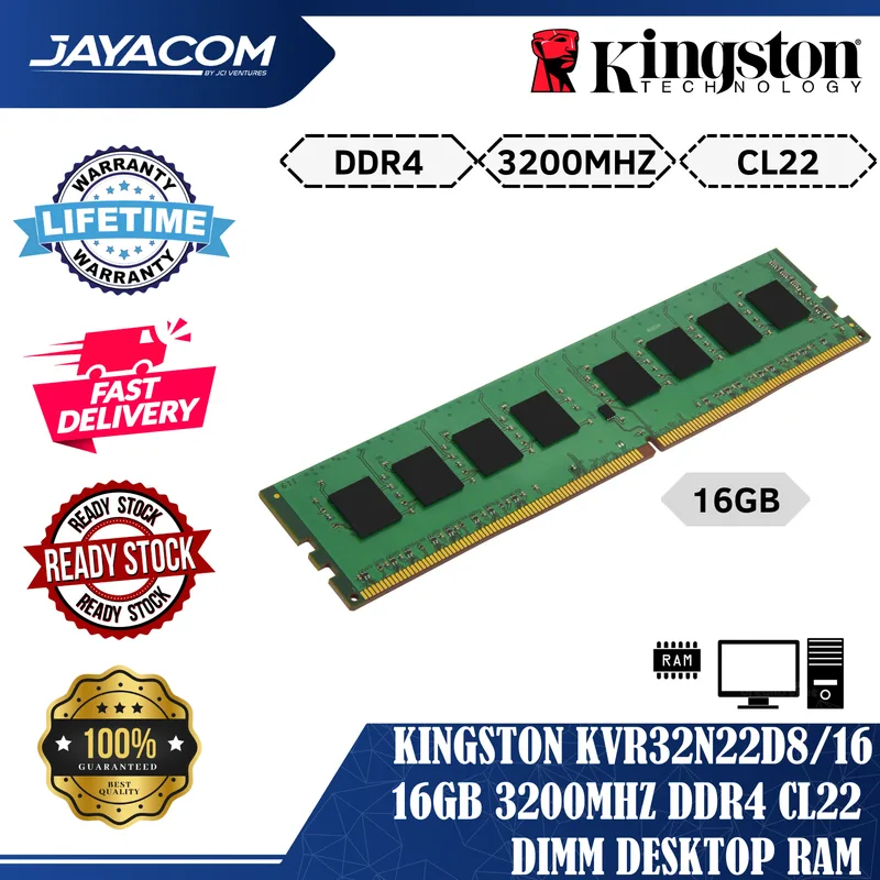 Memoria Kingston Dimm DDR4 8GB 3200MHZ Cl22 Value