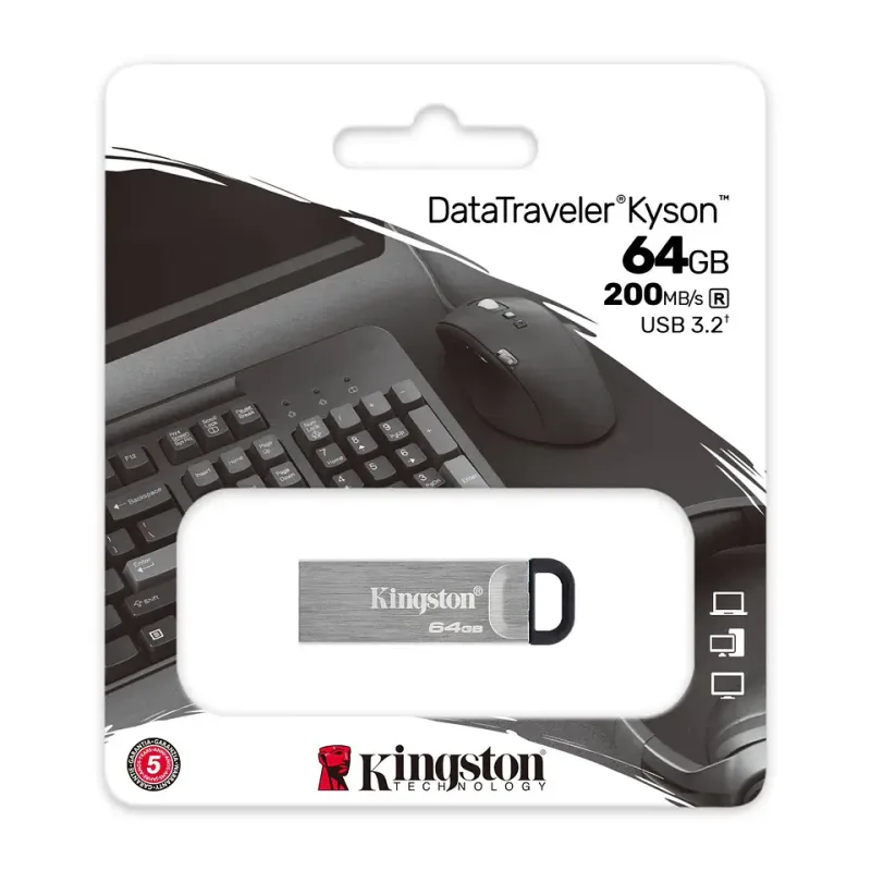 Pendrive Kingston 64GB Usb3.2 Kyson Gen1 - foto 2
