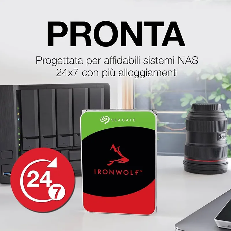 Disco Duro HDD SEAGATE NAS 3.5" 4TB 5400RPM 256MB SATA3 IRONWOLF NAS - foto 3