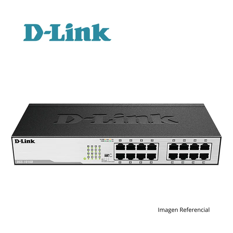SWITCH D-LINK DGS-1016D 16 Puertos 10/100/1000