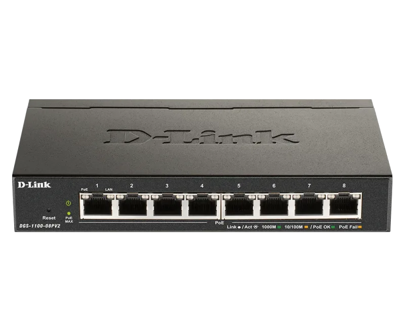 SWITCH D-LINK DGS-1008P 8 Puertos 10/100/1000 - foto 2