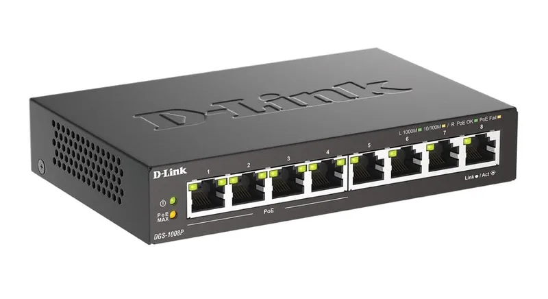 SWITCH D-LINK DGS-1008P 8 Puertos 10/100/1000 - foto 4