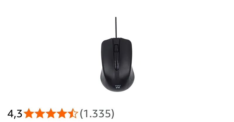 Raton Ewent Ew3300 Optico 1000DPI USB Negro - foto 3