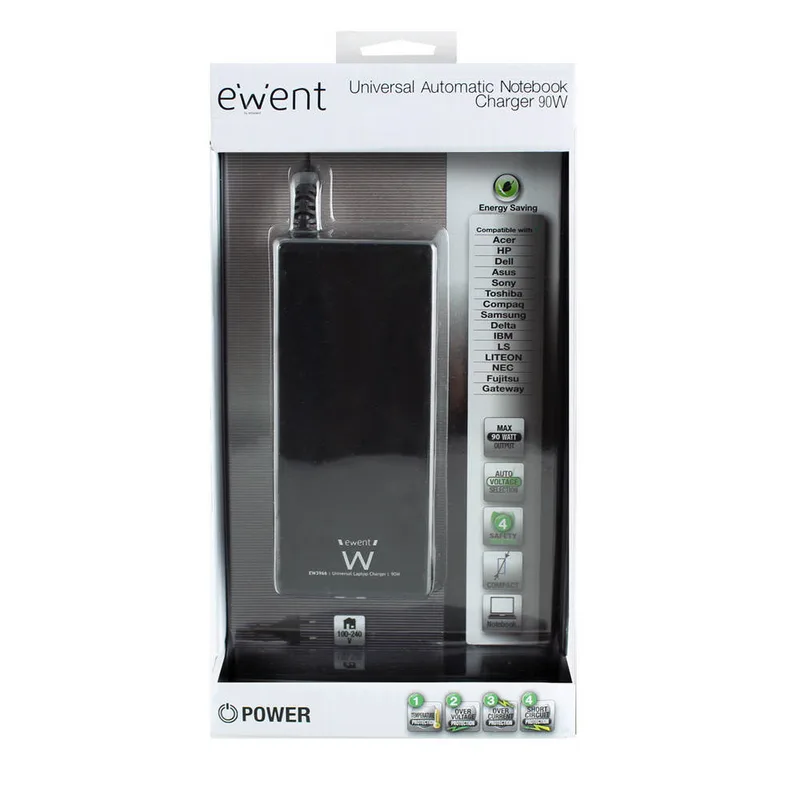 Cargador Automatico Ewent Ew3969 90W 11PUNTAS - foto 2