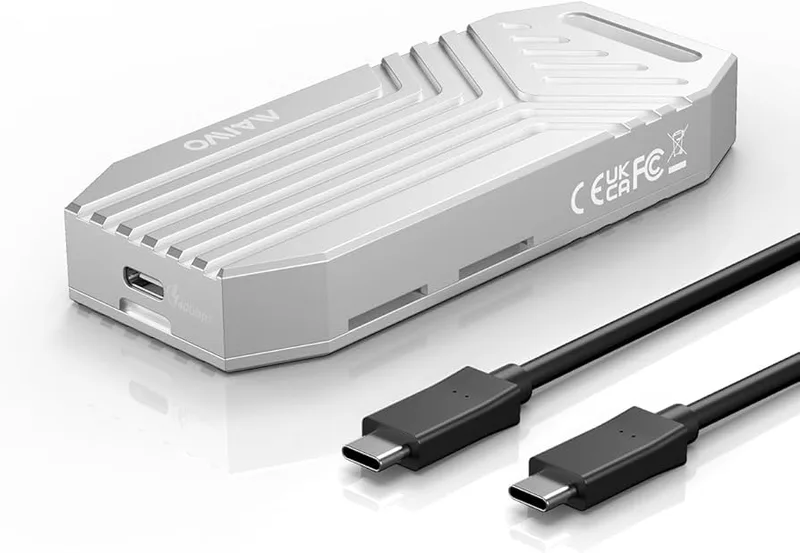 CARCASA EWENT PARA Disco Sólido SSD USB4 40GBPS M.2 NVME PCIE