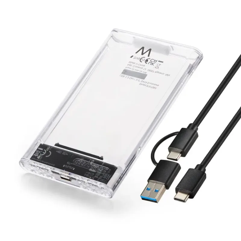 CAJA Disco Duro HDD EWENT EW7064 USB 3.2 GEN1 2.5" SATA USB-C+A