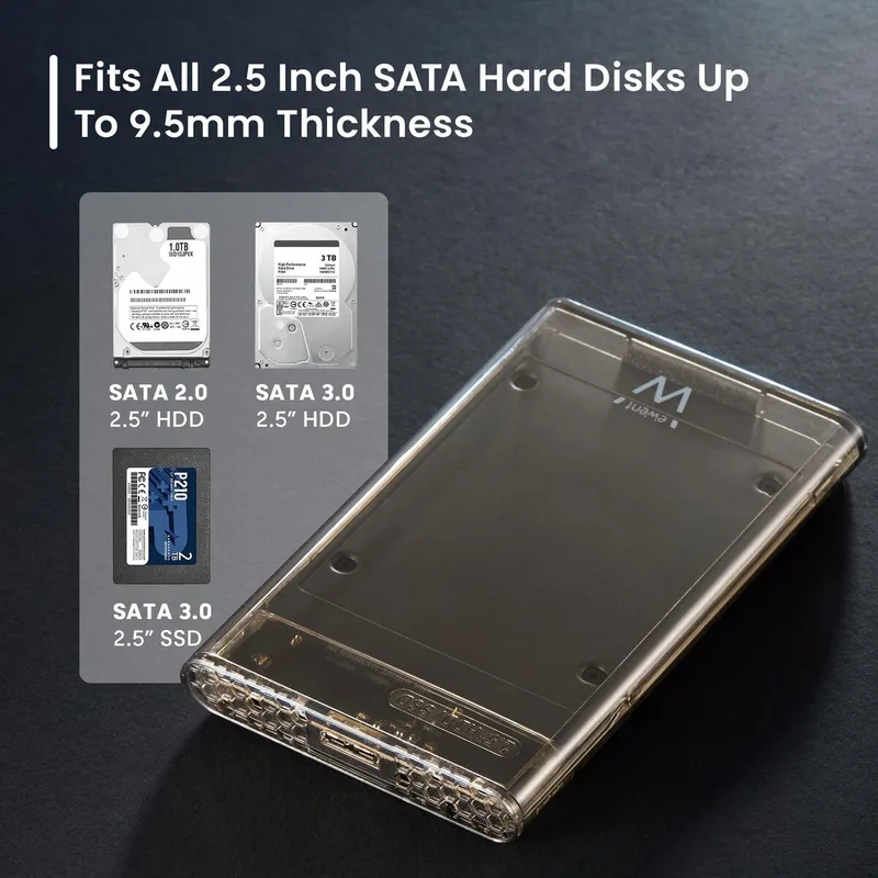 CAJA Disco Duro HDD EWENT EW7069 USB 3.2 GEN1 2.5" SATA USB-A - foto 2