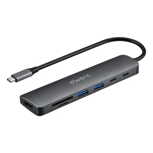 Hub Ewent Ew1152 Usb-c 7 EN 1 HDMI 4k/usb-c/2usb-a/lector Tarjetas SD Y Mirosd - foto 2
