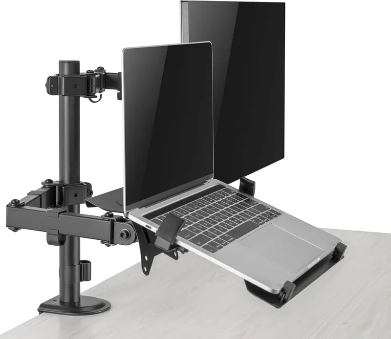 SOPORTE MESA MONITOR EWENT EW1510 HASTA 34 MAX.8KG NEGRO 1 Brazo