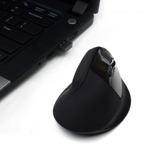 Raton Vertical Ewent Ew3158 1600DPI Inalambrico Y Ergonomico Optico Negro - foto 3