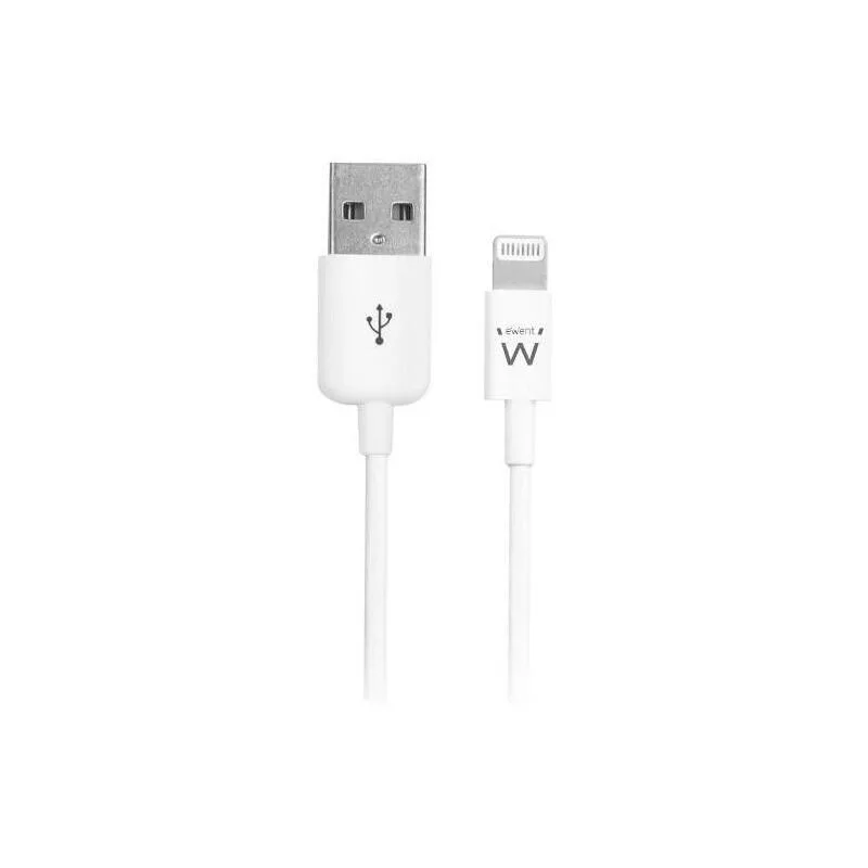 Cable USB Ewent Lightning- Usb-a 2.0m Blanco