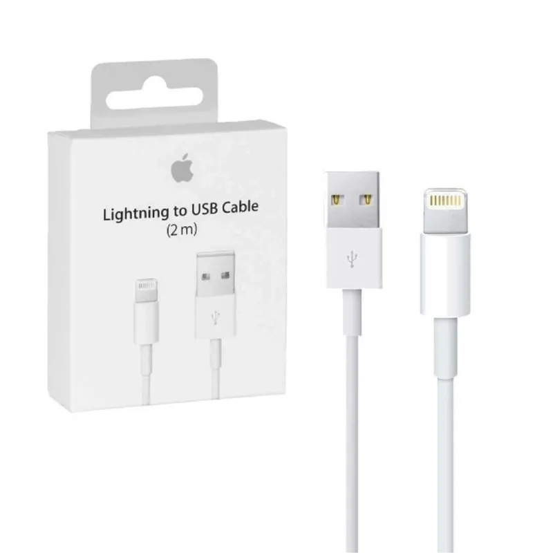 Cable USB Ewent Lightning- Usb-a 2.0m Blanco - foto 2