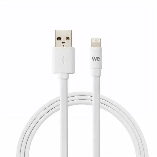 Cable USB Ewent Lightning- Usb-a 2.0m Blanco - foto 3