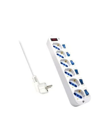Regleta Ewent Ew3932-3m 6TOMAS Blanca C/interruptores 3METROS - foto 4