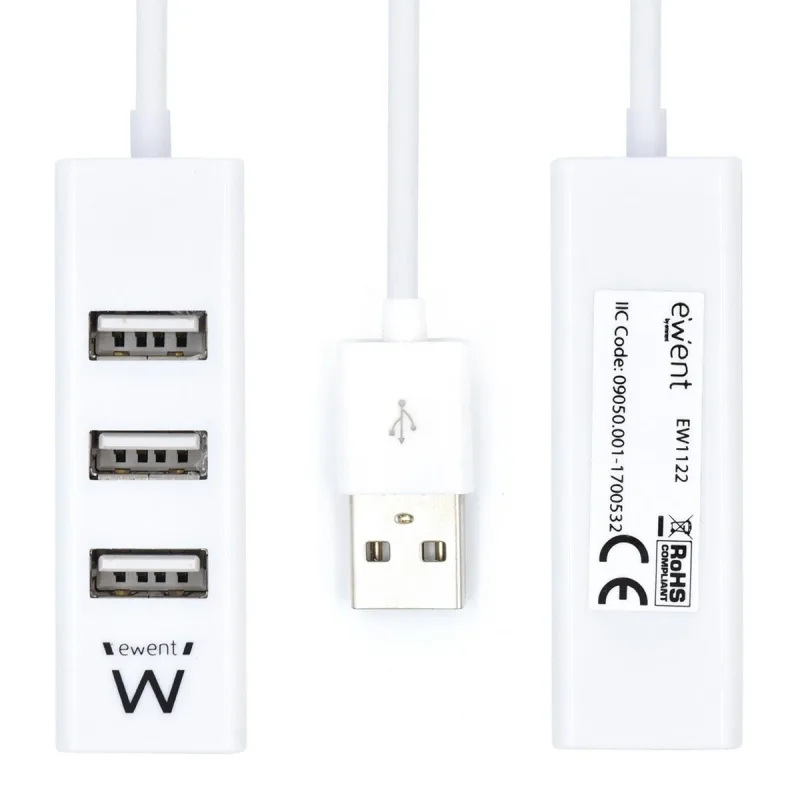 Mini-hub Ewent Ew1122 4PTOS Usb2.0 12CM - foto 2
