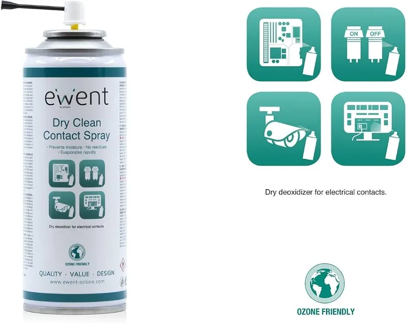 Limpiador DE Contacto Ewent Ew5614 200ML DRY Clean Contact - foto 3