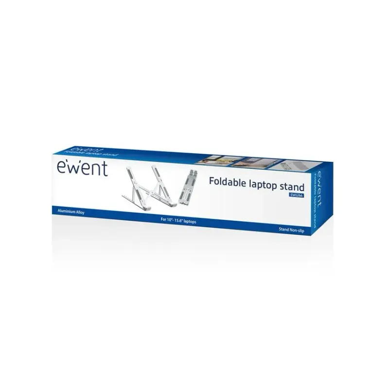 Soporte Plegable Portatil Ewent Ew1266 10/15.6 6POSICIONES Aluminio - foto 3