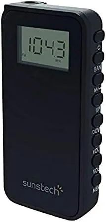 Radio DE Bolsillo Digital Sunstech Rpd23 Am/fm Auriculares Negro - foto 2