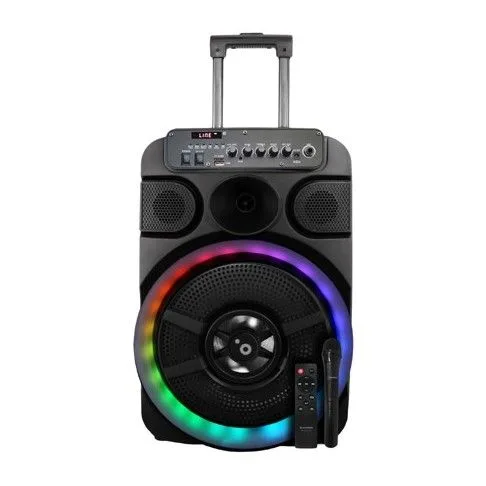 Altavoz Sunstech Muscles 12 40W Bluetooth/aux/tf/usb/fm Trolley Karaoke - foto 2