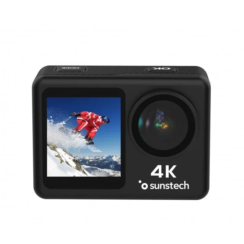 Camara Deportiva Sunstech Adventure 4K 16MP WIFI Sumergible Negra