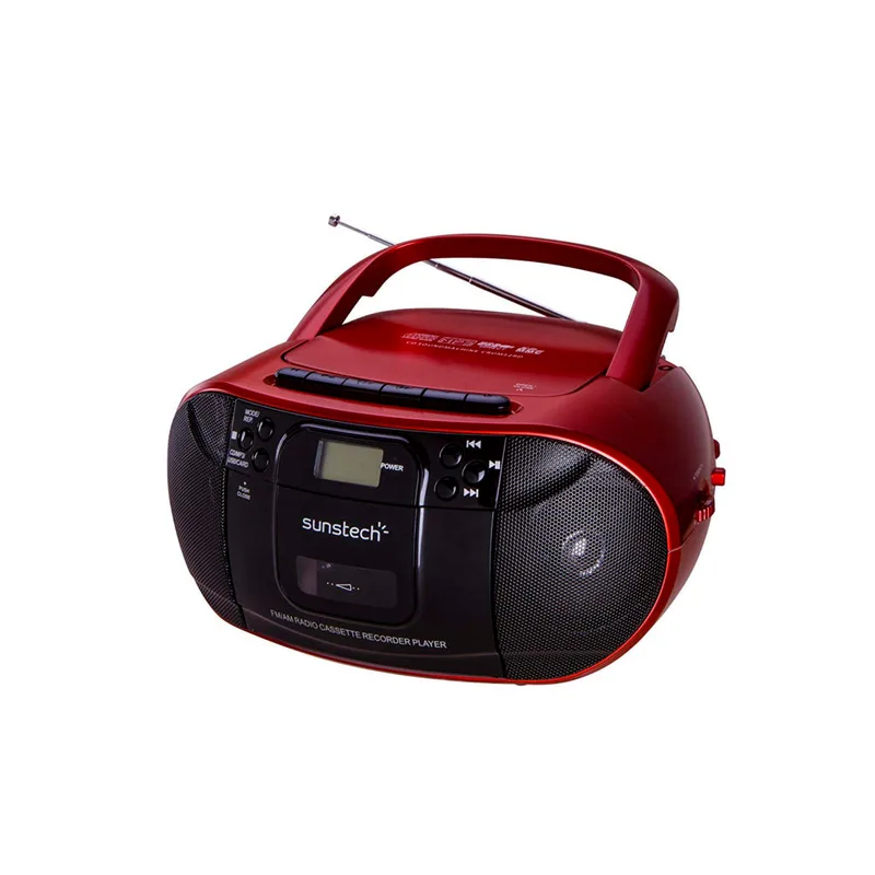 Radio CD Sunstech Cxum54btrd Cassete/mp3/usb Rojo - foto 4