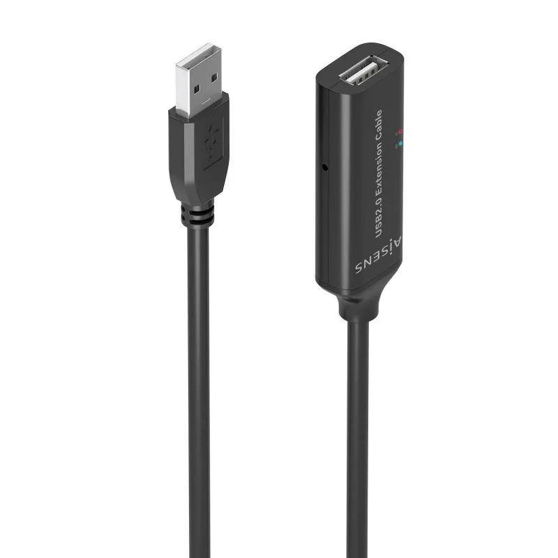 Nanocable Cable USB Nano Cable Usb2.0 A/m - Usb2.0 A/h 5.0m Negro Alargador C/amplificador - foto 4