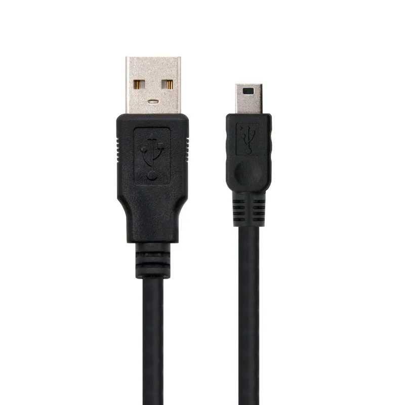Nanocable Cable USB Nano Cable Usb2.0 A/m - Mini USB 5pin/m 1.8m Negro - foto 2