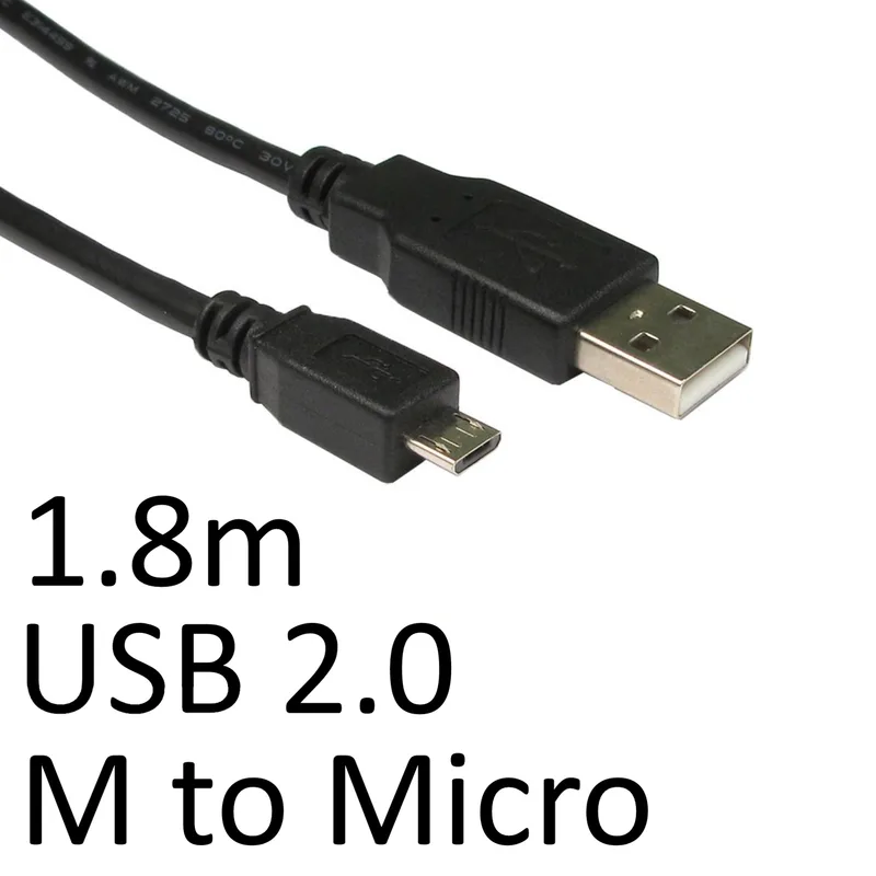 Cable USB Nano Cable Usb2.0 A/m - Micro Usb2.0 B/m 1.8m Negro