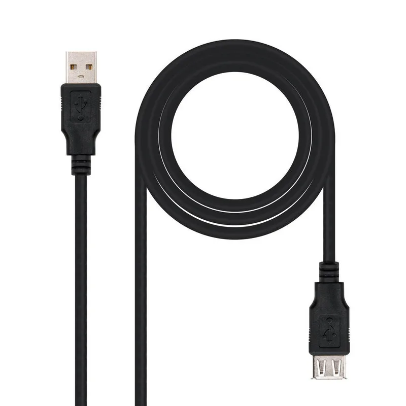 Cable USB Nano Cable Usb2.0 A/m - Micro Usb2.0 B/m 1.8m Negro - foto 3