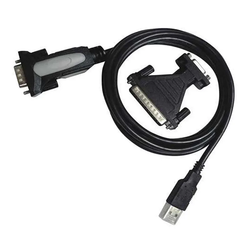 Nanocable Cable USB Nano Cable Usb2.0 A/m - Serie Rs232 Db9/m Db25/m 1.8m Negro