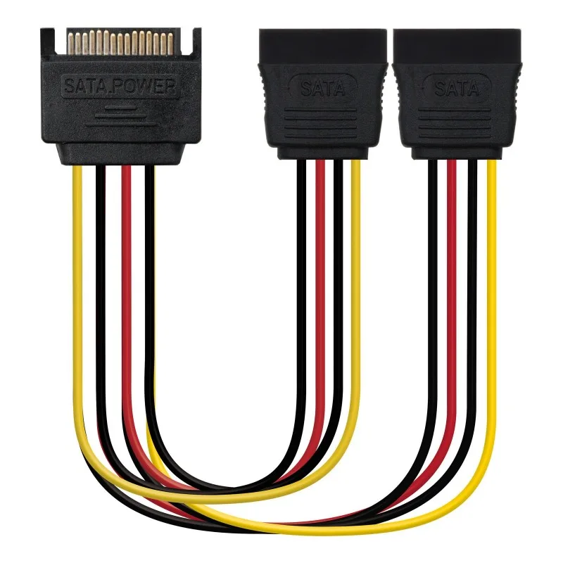 Cable Molex/sata Alimentacion Nano Cable Molex/m - 2xsata/h 0.20m OEM - foto 2