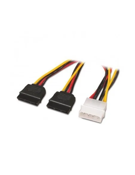 Cable Molex/sata Alimentacion Nano Cable Molex/m - 2xsata/h 0.20m OEM - foto 3