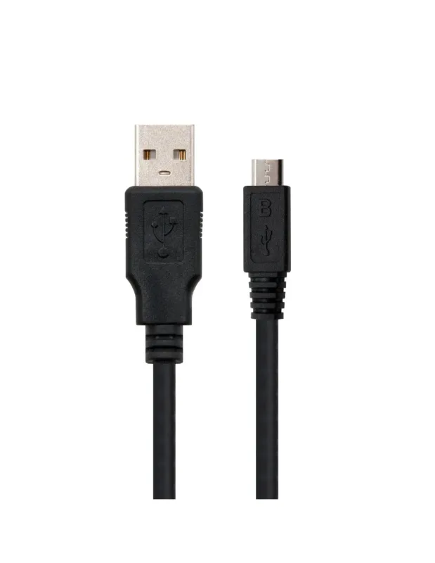 Nanocable Cable USB Nano Cable Usb2.0 A/m - Micro Usb2.0 B/m 0.80m Negro