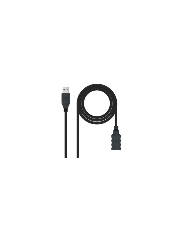 Nanocable Cable USB Nano Cable Usb3.0 A/m - Usb3.0 A/h 1.0m Negro Alargador - foto 4