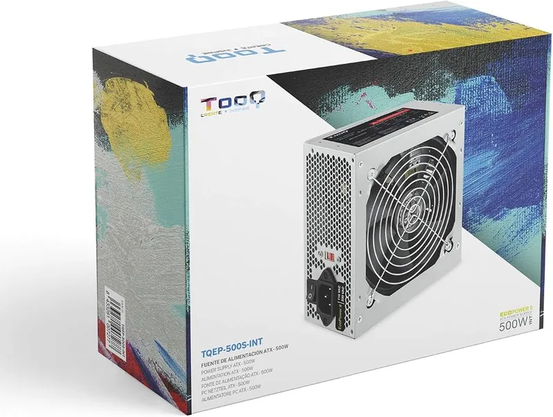 Fuente Alimentacion 500W Tooq Ecopower II Pfc-activo 3SATA 8CM TFX - foto 4