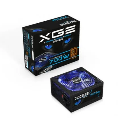 Fuente Alimentacion 700W Tooq Gaming Pfc-activo 80+ 6SATA 14CM ATX LED Azul - foto 2