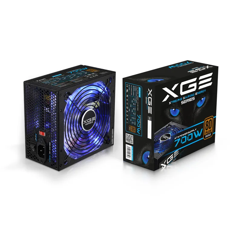Fuente Alimentacion 700W Tooq Gaming Pfc-activo 80+ 6SATA 14CM ATX LED Azul - foto 3