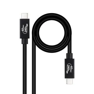Nanocable Cable USB Nano Cable Usb2.0 A/m - USB Tipo C/m 1.0m Negro 3A