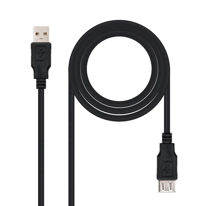 Nanocable Cable USB Nano Cable Usb2.0 A/m - USB Tipo C/m 1.0m Negro 3A - foto 2