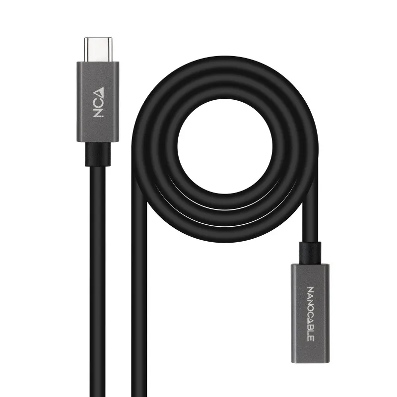 Nanocable Cable USB Nano Cable Usb3.2 A/m - Usb3.2 A/h 5.0m Negro Alargador C/amplificador - foto 3