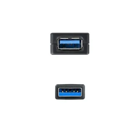Nanocable Cable USB Nano Cable Usb3.2 A/m - Usb3.2 A/h 5.0m Negro Alargador C/amplificador - foto 4