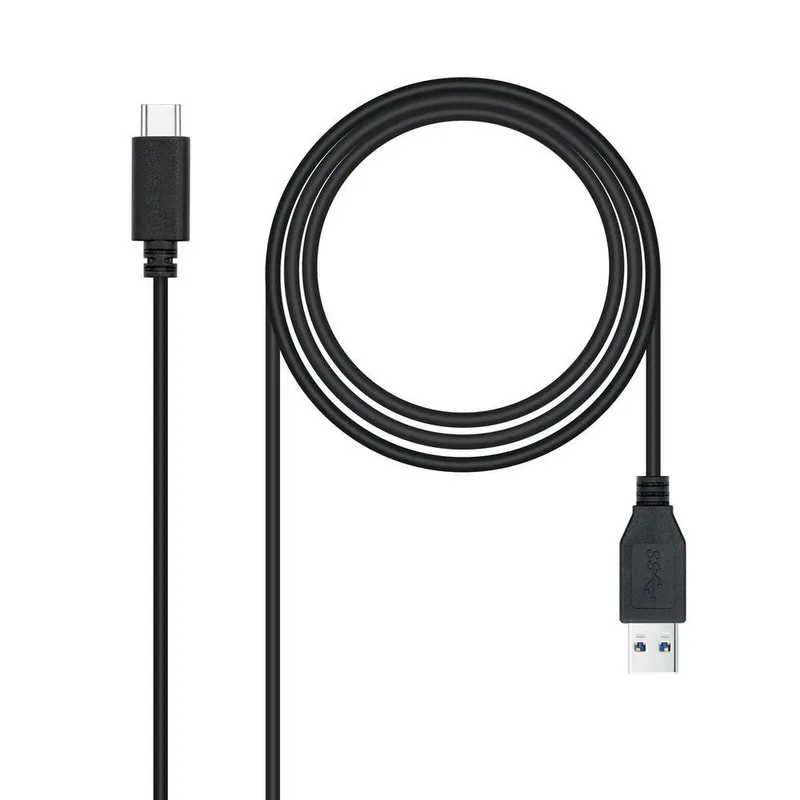 Cable USB Nano Cable Usb3.1 A/m - Usb3.1 C/m Gen2 10GBPS 1.5m Negro - foto 3